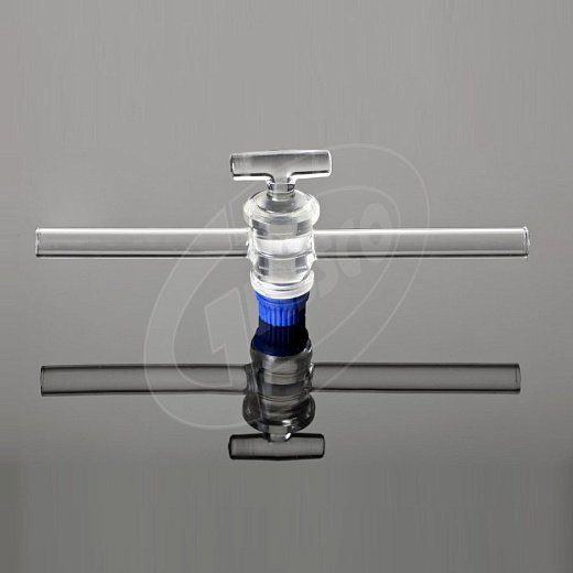 Кран химический, одноходовой, прямой, диаметр 6,0 мм, стекло, 10 шт./уп., Glassco