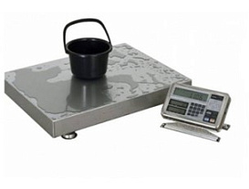 Весы производственные 200 кг/1 г, платформа 380×530 мм, внешняя калибровка, FS-200K1G-i02, с поверкой, Vibra