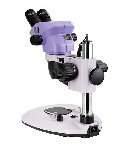 Микроскоп стерео, до 55х, по схеме Грену, Stereo 8, бинокуляр, светодиод 3 Вт, Magus