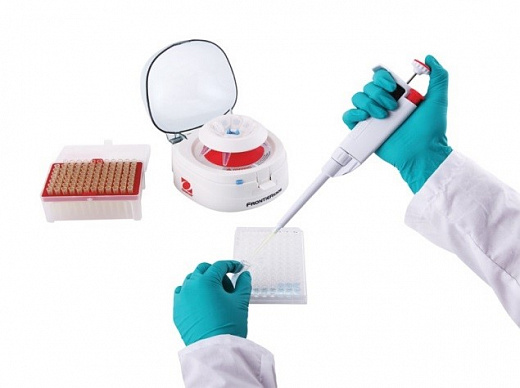 Центрифуга 6000 об/мин, 2000g, 8×1,5/2 мл и 4 стрипа х 0,2 мл, адаптеры 0,5 и 0,2 мл, FC5306 Фото 4