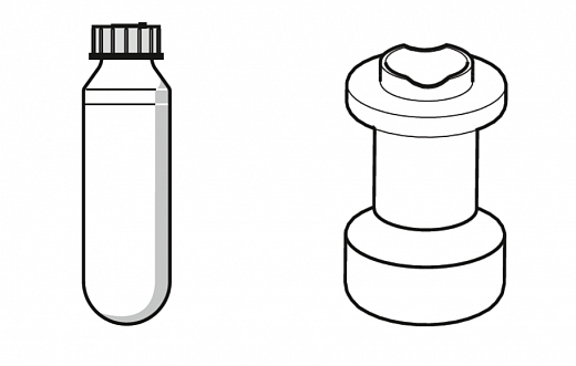 Адаптер для 1 пробирки 50 мл с круглым дном к ротору FA-6x250, 12659 g, 2 шт./упак.