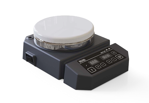 Мешалка магнитная, объём по воде 5 л, d платформы 135 мм, нагрев до 120 °С, 50-1500 об/мин, DMS5-120, DLab, Китай