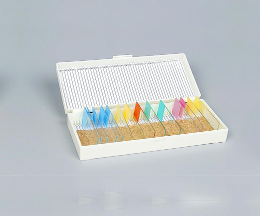 Планшет для хранения и архивирования микропрепаратов, на 50 стекол, подложка, АБС-пластик, 100 шт./уп.