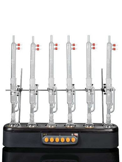 Колбонагреватель для колб 100 мл, 400 °С, с мешалкой, шестиместный 2000.EU, Glassco