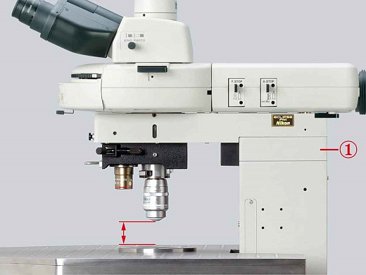 Микроскоп Eclipse FN1, прямой, ИК-ДИК, 10x/22,10х/25, вид сбоку