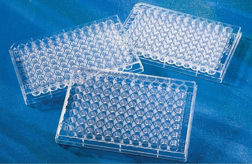 Планшет для хранения, 96 лунок, круглое дно, прозрачная рамка, 25 шт./уп., 100 шт./кор., Corning