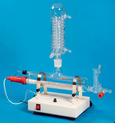 Дистиллятор 2,5 л/ч, 2 мкСм/см, стекло, без бака, GLWS25SG