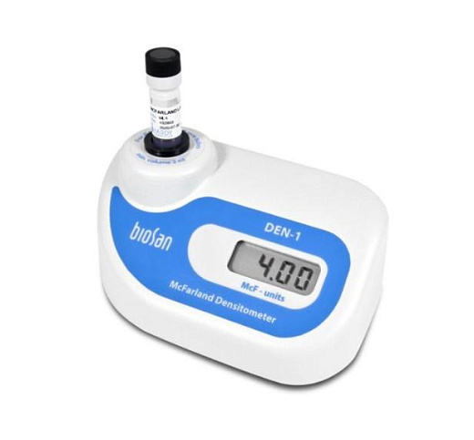 Мутномер (денситометр) для определения мутности бактериальной суспензии, 565 нм, 0-15 ед. МкФ, 0,01 ед. МкФ, Den-1, Biosan