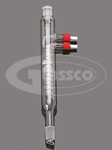 Холодильник спиральный (холодильник  Димрота), L 250 мм, керн 19/26, муфта 19/26, Glassco