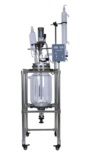 Реактор лабораторный, 400 °С, 100 л, S-100L, с рубашкой, верхнеприводной мешалкой, штативом
