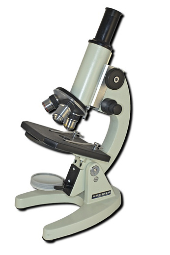 Микроскоп учебный, монокуляр, СП, проходящий свет, 4×, 10×, 40×, 100× МИ, Биомед-1И
