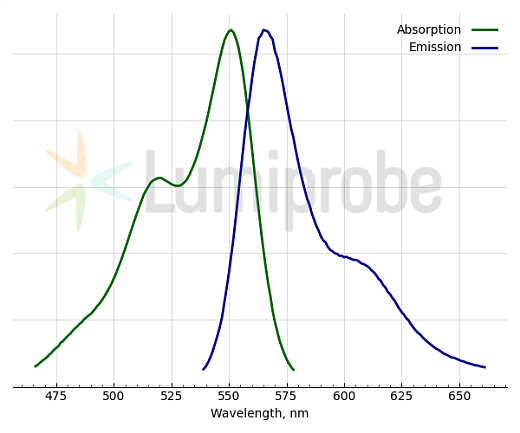 Краситель флуоресцентный RAPID DiI, липофильный, для мечения мембран и трассировки клеток, 5 мкг, Lumiprobe